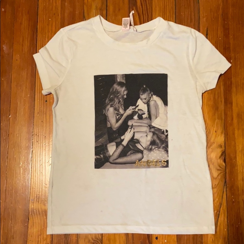 white victorias secret shirt